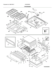 Top / Drawer parts for Electrolux Range EW30DS80RSE from AppliancePartsPros.com