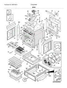 Body parts for Electrolux Range EW30DS80RSE from AppliancePartsPros.com