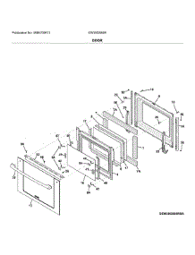 Door parts for Electrolux Range EW30DS80RSE from AppliancePartsPros.com
