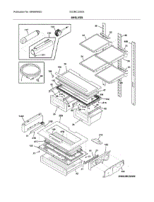 Shelves parts for Electrolux Bottom-Mount Refrigerator EI23BC32SS3 from AppliancePartsPros.com