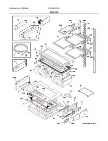 Shelves parts for Electrolux Bottom-Mount Refrigerator EW23BC87SS2 from AppliancePartsPros.com