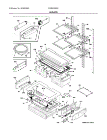 Shelves parts for Electrolux Bottom-Mount Refrigerator EI23BC82SS2 from AppliancePartsPros.com