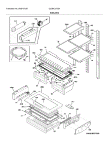 Shelves parts for Electrolux Bottom-Mount Refrigerator EI23BC37SS4 from AppliancePartsPros.com