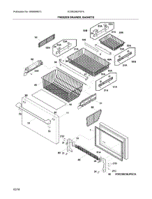 Freezer Drawer parts for Electrolux Bottom-Mount Refrigerator E23BC68JPSFA from AppliancePartsPros.com