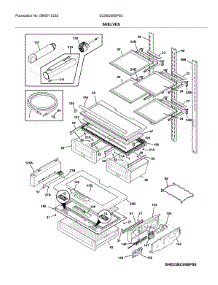 Shelves parts for Electrolux Bottom-Mount Refrigerator E23BC69SPS3 from AppliancePartsPros.com