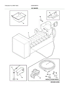 Ice Maker parts for Electrolux Bottom-Mount Refrigerator E23BC69SPS3 from AppliancePartsPros.com