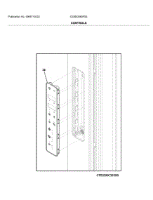 Controls parts for Electrolux Bottom-Mount Refrigerator E23BC69SPS3 from AppliancePartsPros.com