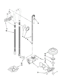 Fill, Drain And Overfill Parts parts for Kitchenaid Dishwasher KUDS30IVSS4 from AppliancePartsPros.com
