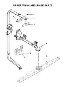 Upper Wash And Rinse Parts parts for Kitchenaid Dishwasher KDTM384EBS3 from AppliancePartsPros.com