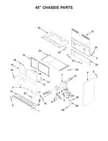 48" Chassis Parts parts for Kitchenaid Range KDRS483VSD01 from AppliancePartsPros.com