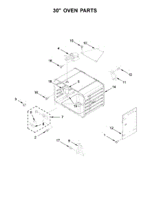 30" Oven Parts parts for Kitchenaid Range KDRS483VSD01 from AppliancePartsPros.com