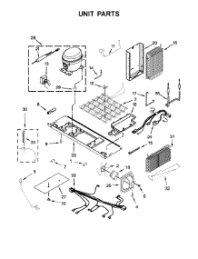 Unit Parts parts for Kitchenaid Side-By-Side Refrigerator KRSC503EBS00 from AppliancePartsPros.com