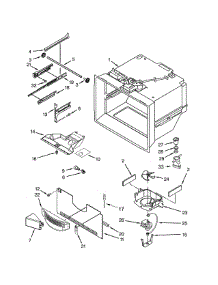 Freezer Liner parts for Kitchenaid Bottom-Mount Refrigerator KBFS20EVBL10 from AppliancePartsPros.com