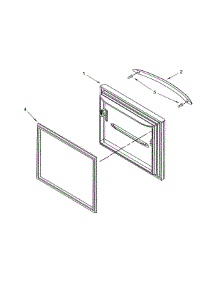 Freezer Door parts for Kitchenaid Bottom-Mount Refrigerator KBFS20EVBL10 from AppliancePartsPros.com