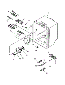 Refrigerator Liner parts for Kitchenaid Bottom-Mount Refrigerator KBFS20EVBL10 from AppliancePartsPros.com
