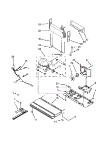 Unit parts for Kitchenaid Bottom-Mount Refrigerator KBFS20EVBL10 from AppliancePartsPros.com