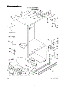 Cabinet Parts parts for Kitchenaid Bottom-Mount Refrigerator KBLP36FMS01 from AppliancePartsPros.com