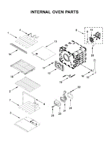Internal Oven Parts parts for Kitchenaid Electric Wall Oven KODE900HSS00 from AppliancePartsPros.com