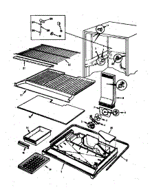 Freezer Compartment (Rb17ha-2A / 9B48a) (Rb17hb-2A / 9B48a) (Rb17hn-2A / 9B48a) (Rb17hy-2A / 9B48a) (Rb17ka-2A / Ag31a) parts for Magic Chef Refrigerator RB17HY-2A/9B48A from AppliancePartsPros.com