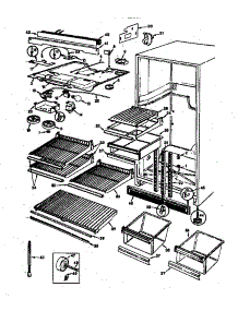 Fresh Food Compartment (Rb17ha-2A / 9B48a) (Rb17ka-2A / Ag31a) (Rb17ka-2A / Ag31b) (Rb17ka-2A / Bg31a) (Rb17ka-2Af / Ag33a) parts for Magic Chef Refrigerator RB17HY-2A/9B48A from AppliancePartsPros.com