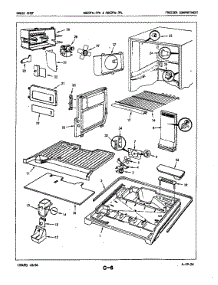 Freezer Compartment parts for Magic Chef Refrigerator RB23FN-3PW/5E80A from AppliancePartsPros.com