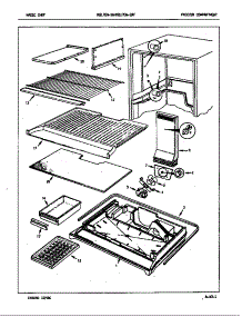 Freezer Compartment parts for Magic Chef Refrigerator RB17EA-2AF/7C06A from AppliancePartsPros.com
