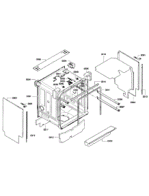 Cabinet Assy parts for Thermador Dishwasher DWHD650GFP/01 from AppliancePartsPros.com