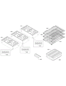 Grates / Shelfs parts for Thermador Range PRD366GHU/14 from AppliancePartsPros.com