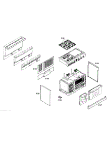 Outside Parts parts for Thermador Range PRD484EEG01 from AppliancePartsPros.com
