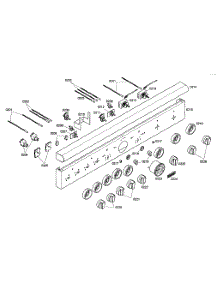 Front Panel parts for Thermador Range PRD484EEG01 from AppliancePartsPros.com
