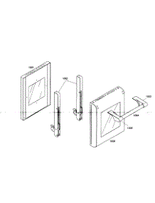 Small Oven Door parts for Thermador Range PRD484EEG01 from AppliancePartsPros.com