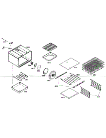 Large Oven parts for Thermador Range PRD484EEG01 from AppliancePartsPros.com