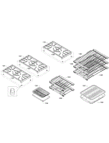 Grates / Shelfs parts for Thermador Range PRD486GDHC/08 from AppliancePartsPros.com