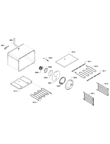 Large Oven parts for Thermador Range PRD486GDHC/10 from AppliancePartsPros.com