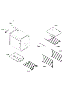 Small Oven parts for Thermador Range PRD486GDHC/10 from AppliancePartsPros.com