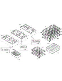 Grates / Shelfs parts for Thermador Range PRD486GDHC/10 from AppliancePartsPros.com