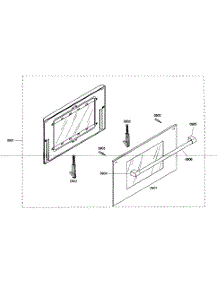 Door Assy parts for Thermador Range PRD364ELHC02 from AppliancePartsPros.com