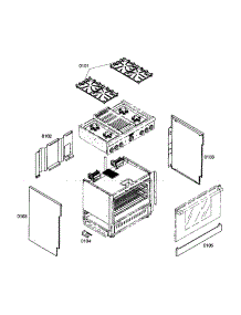 Cabinet Parts parts for Thermador Range PRD364ELHC02 from AppliancePartsPros.com
