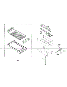 Grille Assy parts for Thermador Range PRD364ELHC02 from AppliancePartsPros.com
