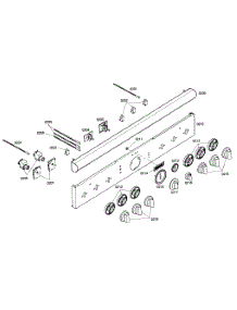Front Panel parts for Thermador Range PRD366EHU03 from AppliancePartsPros.com