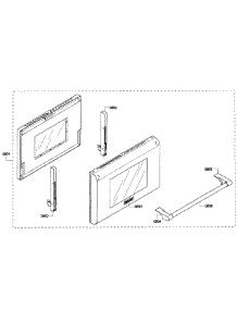 Door Assy parts for Thermador Range PRD304EG/01 from AppliancePartsPros.com