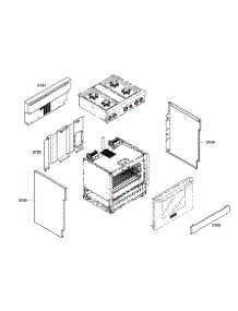 Cabinet Parts parts for Thermador Range PRD304EHC/02 from AppliancePartsPros.com
