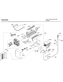 Icemaker Asy parts for Thermador Side-By-Side Refrigerator T42BD820NS/01 from AppliancePartsPros.com
