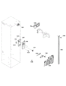 Cabinet 2 parts for Thermador Side-By-Side Refrigerator KBUDT4255E/03 from AppliancePartsPros.com
