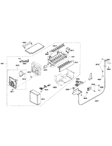Icemaker parts for Thermador Side-By-Side Refrigerator KBUDT4255E/03 from AppliancePartsPros.com