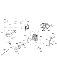 Compressor parts for Thermador Side-By-Side Refrigerator KBUDT4255E/03 from AppliancePartsPros.com