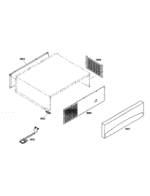 Top Grille parts for Thermador Bottom-Mount Refrigerator KBULT3655E01 from AppliancePartsPros.com