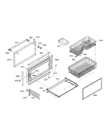 Freezer Door parts for Thermador Bottom-Mount Refrigerator KBURT3655E01 from AppliancePartsPros.com