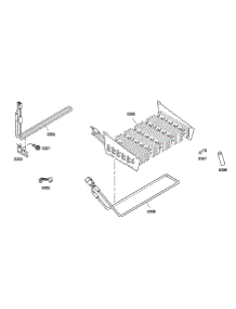 Evaporator parts for Thermador Bottom-Mount Refrigerator KBURT3655E01 from AppliancePartsPros.com