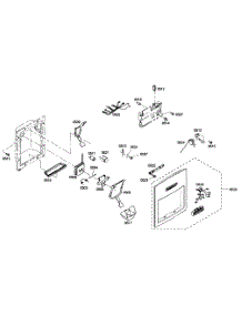 Front Panel parts for Thermador Side-By-Side Refrigerator KBUDT4265E/01 from AppliancePartsPros.com